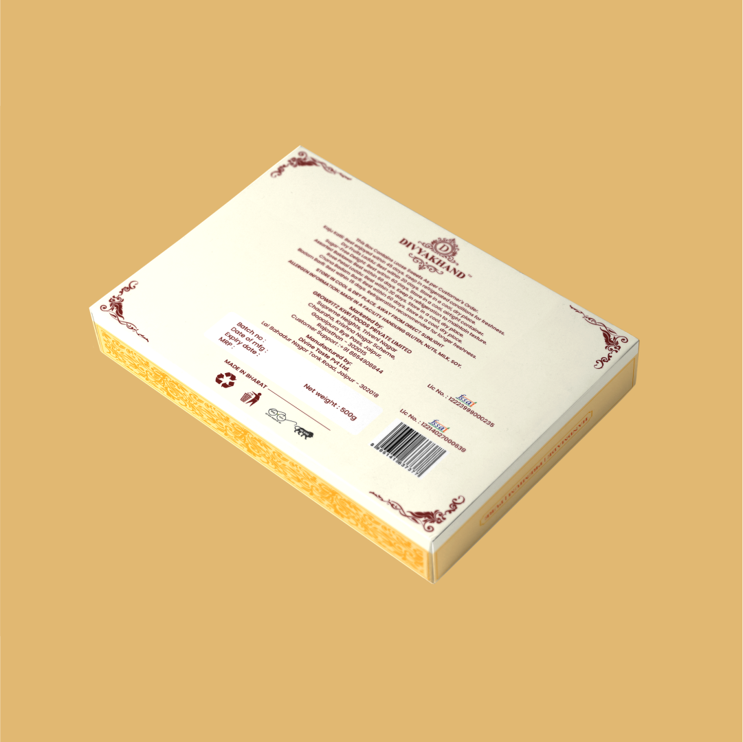 Premium Kaju Katli | 1 Kg (With Kesar Varq)