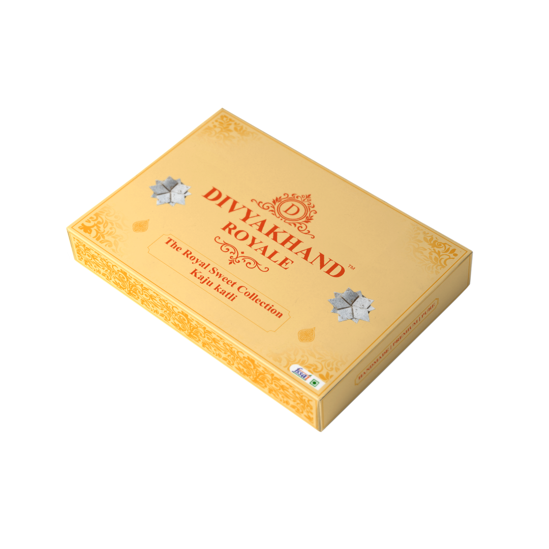 Premium Kaju Katli | 500gm (With Kesar Varq)