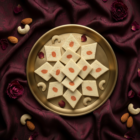 Premium Kaju Katli | 500gm (With Kesar Varq)